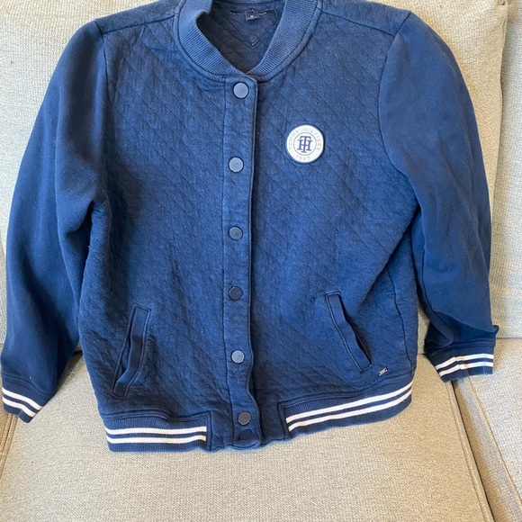 🔥 Tommy Hilfiger Varsity Jacket Womens Medium - Picture 3 of 6